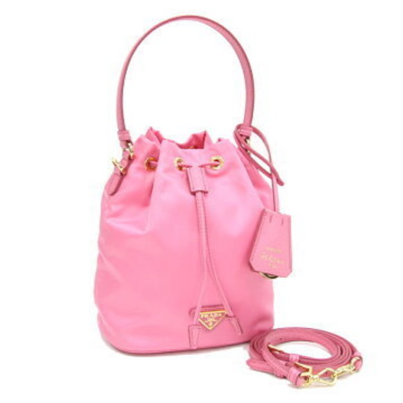 Prada Bag Re Edition Pink Crossbody Drawstring - Picture 1 of 7